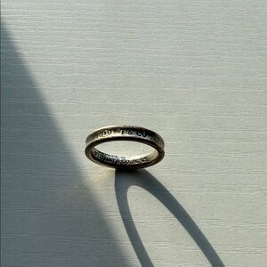 Tiffany & Co. Dual Band Silver Ring
